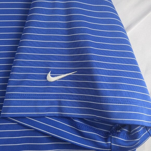 Nike Polo Shirt Adult Mens X-Large Blue Dri-Fit Golf Outdoors College Fields - Picture 7 of 12